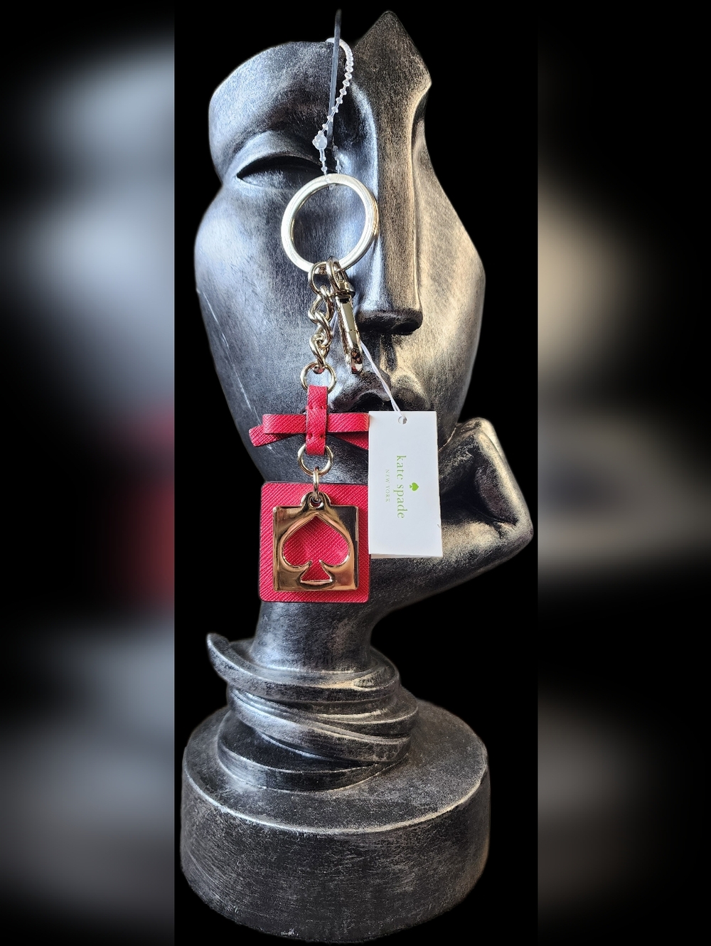 Kate Spade New York "Cut Out Spade" Keychain/Charm NWT